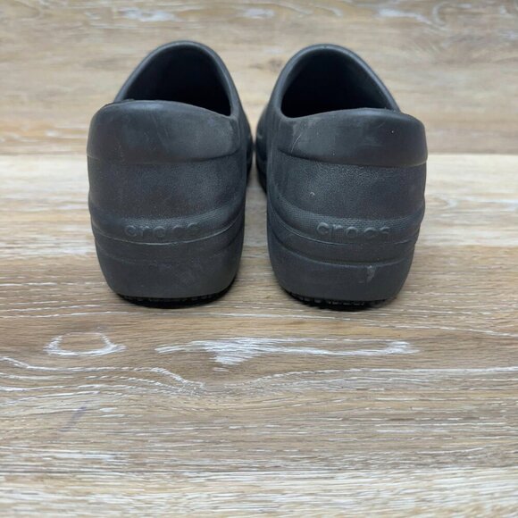 Crocs Black Neria Pro II Slip Resistant Work Clog Women s Size 7W - Picture 3 of 6